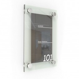 Sklenená informačná tabuľka 20x30 cm | DoMo-GLASS