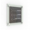 Sklenená informačná tabuľka 30x30 cm | DoMo-GLASS