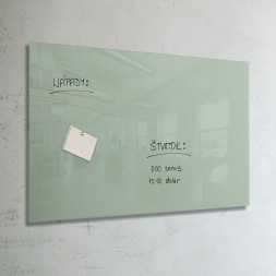 Magnetická sklenená tabuľa - glassboard 100x150 cm, zelená | DoMo-GLASS