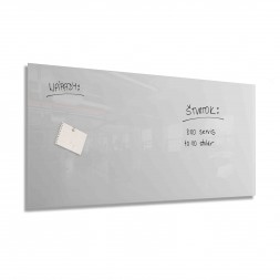 White magnetic glassboard 100x200 cm