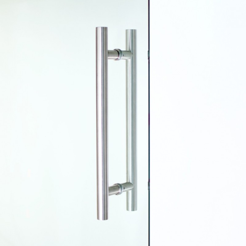 Hinged glass door with side hinge opal glass