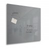Magnetische Glasscheibe 100x100 cm, grau