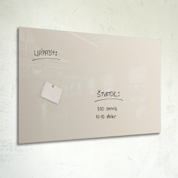 White magnetic glassboard 100x150 cm