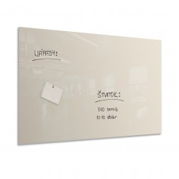 White magnetic glassboard 100x150 cm