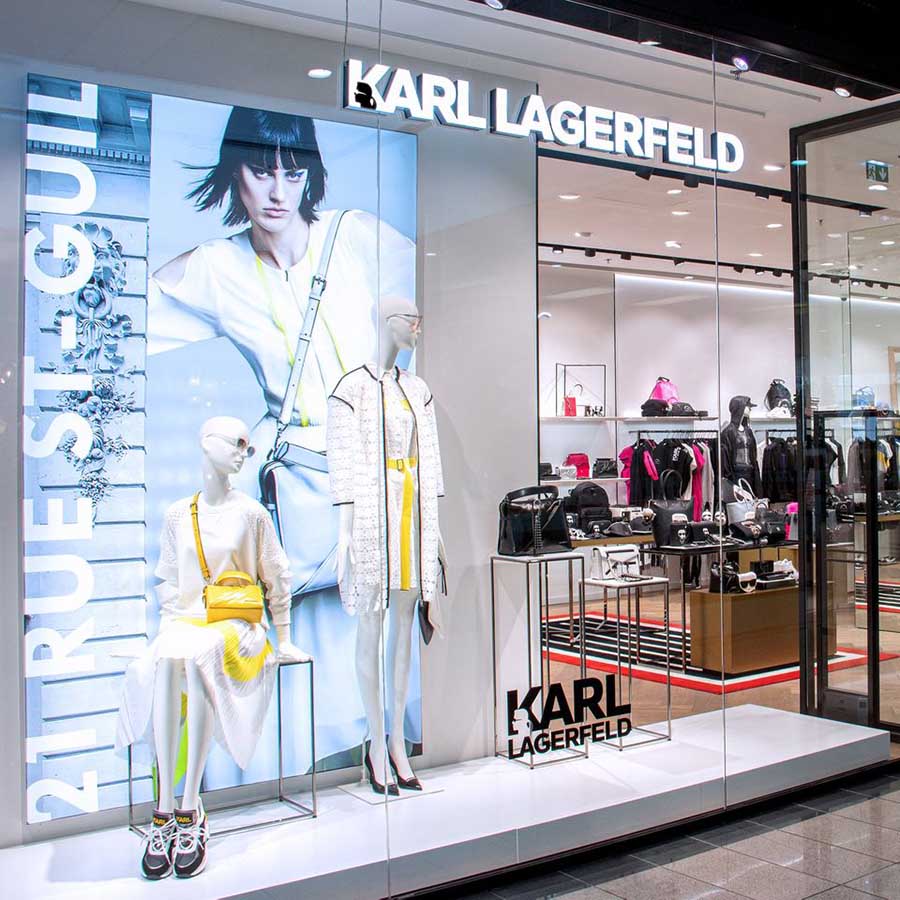 Priečelie obchodu Karl Lagerfeld v Banskej Bystrici | DOMO GLASS