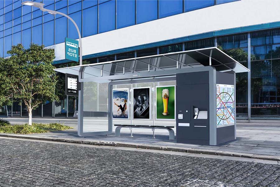 Inteligentný kiosk na smart zastávke | DOMO GLASS